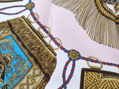 HERMES Carre Pink Scarf