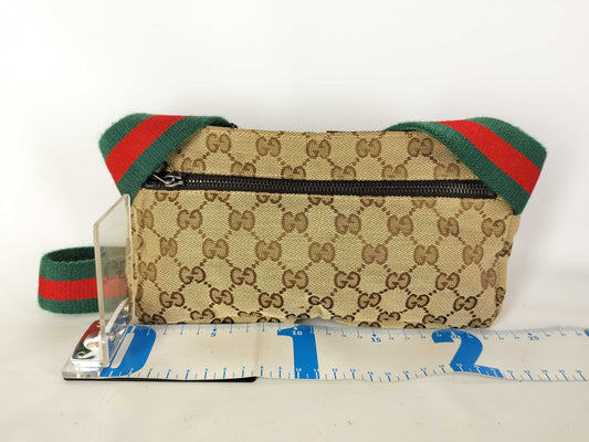 GUCCI GG Canvas 162962 Waist Pouch Waist Bag