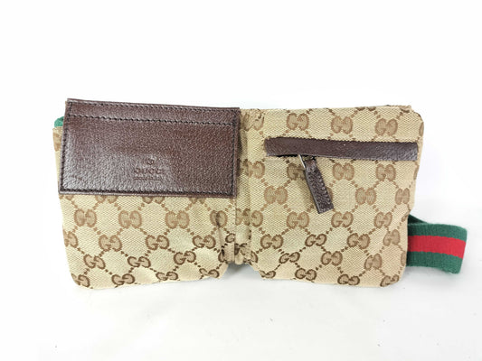 GUCCI GG Canvas 162962 Waist Pouch Waist Bag