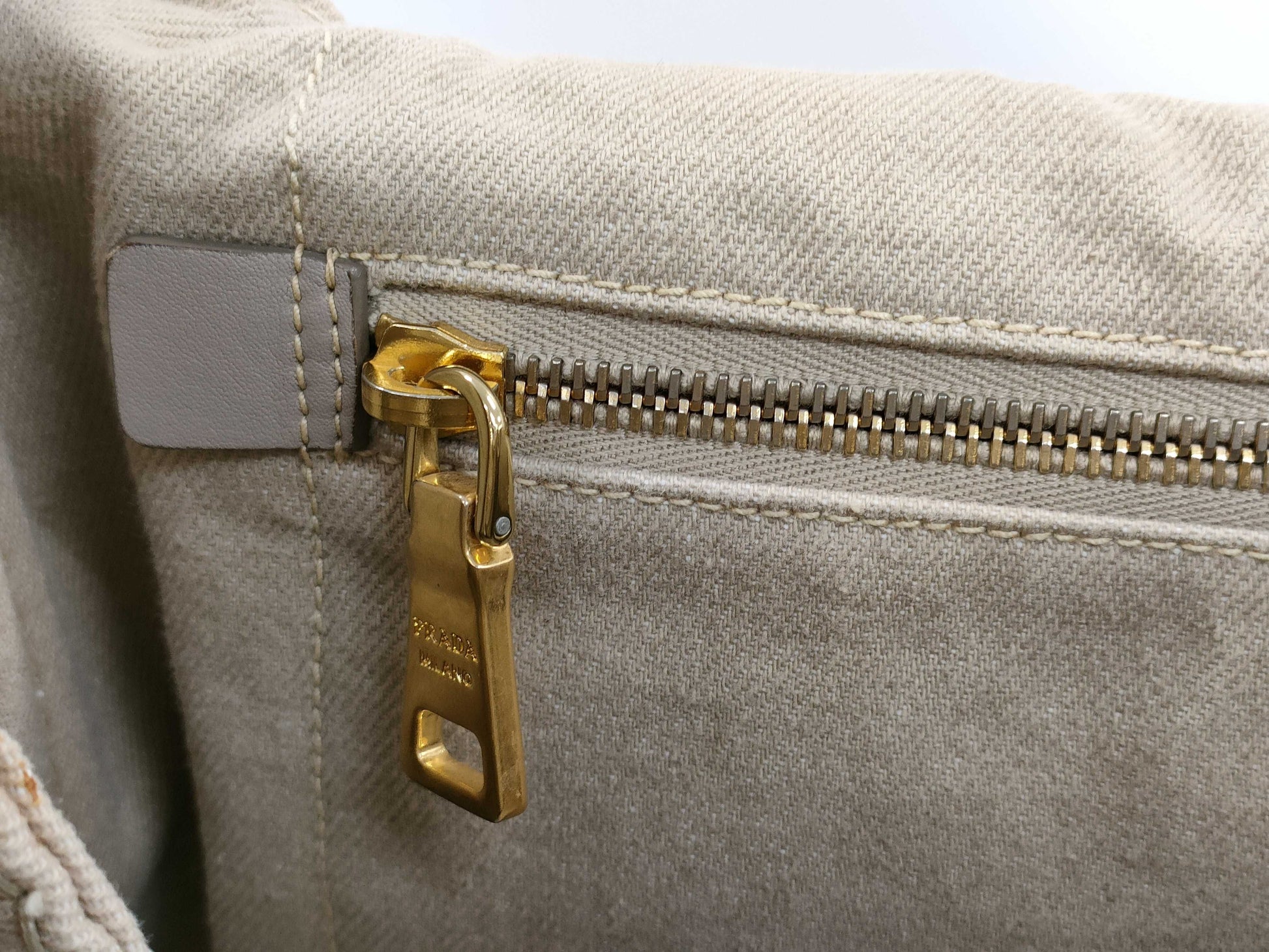 PRADA Canapa Tote Bag
