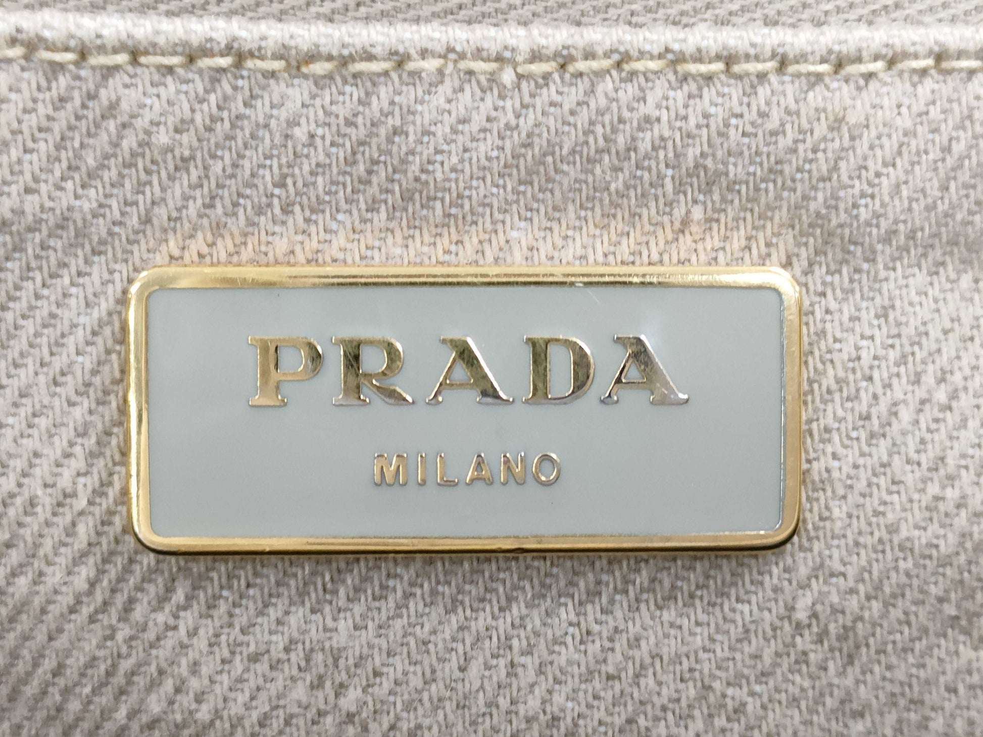 PRADA Canapa Tote Bag