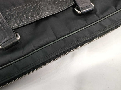COACH Leather 2-Way Handbag Black F70323 Handbag