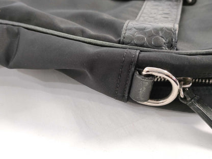 COACH Leather 2-Way Handbag Black F70323 Handbag