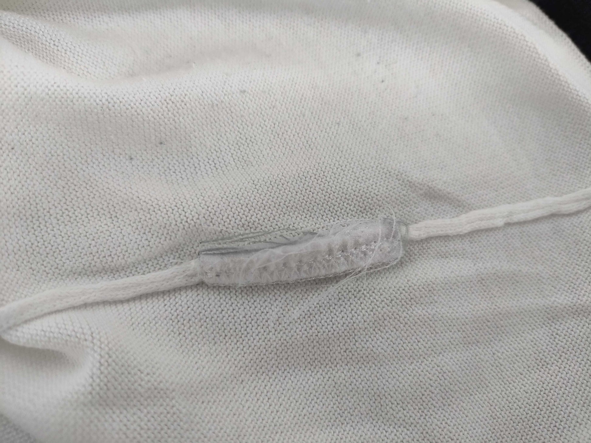 CHANEL Vertical Logo Knit T-Shirt with Missing Tag