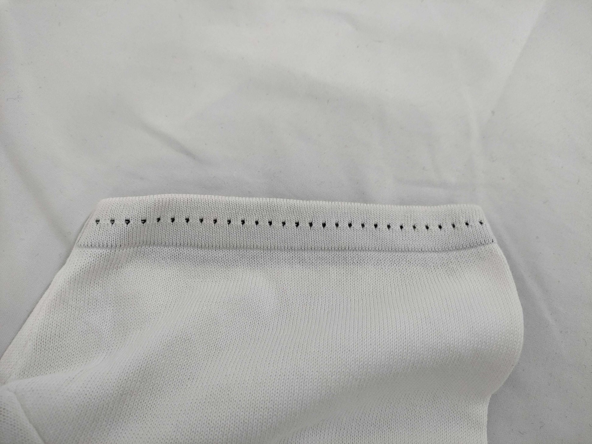CHANEL Vertical Logo Knit T-Shirt with Missing Tag