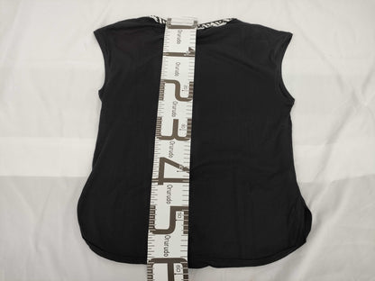CHANEL Pocket Coco Button Black Sleeveless Top with Missing Tag Other Apparel