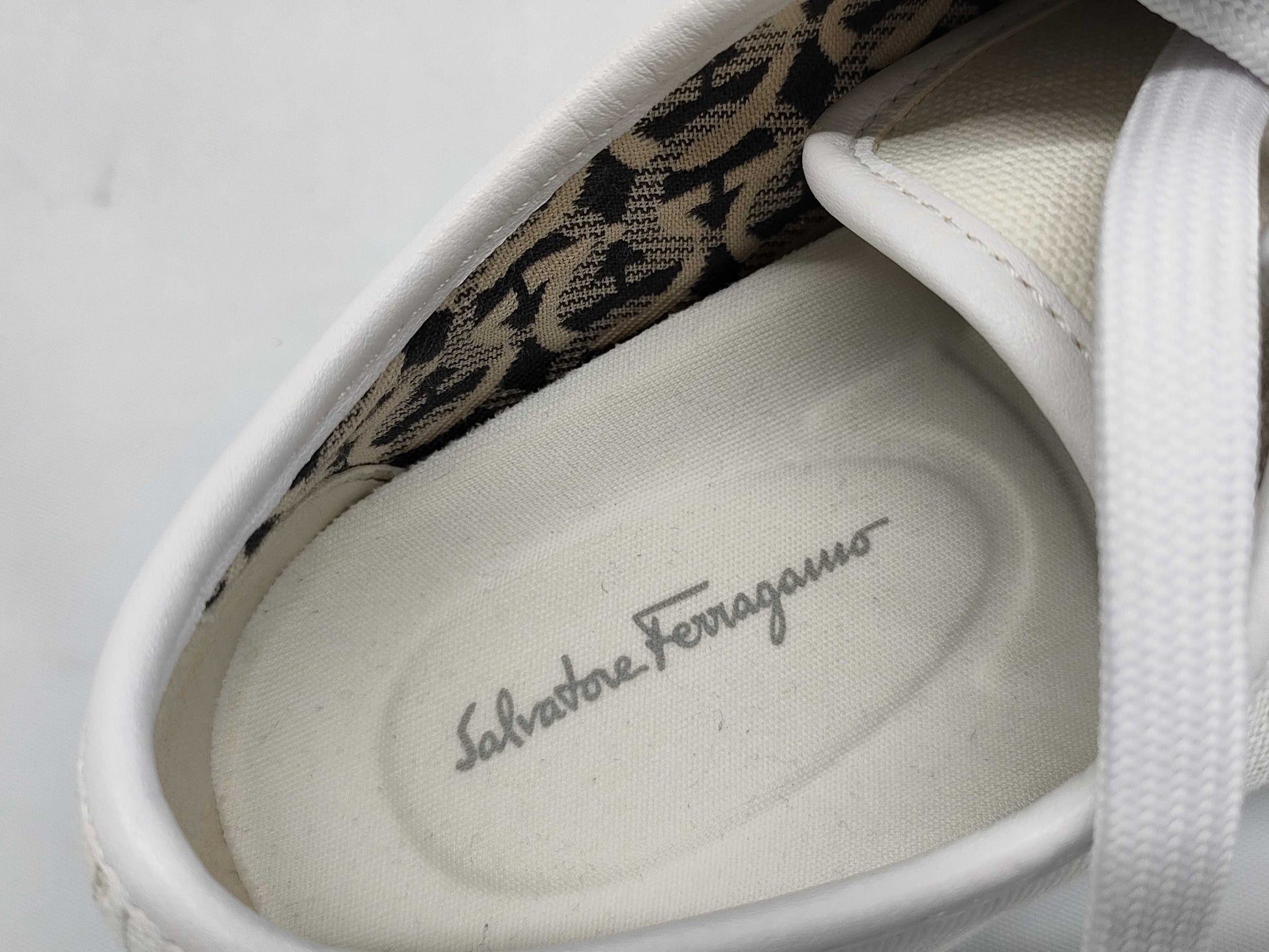 Salvatore Ferragamo Canvas/Gancini Motif Sneakers