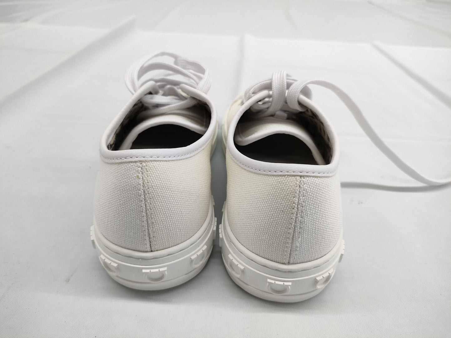 Salvatore Ferragamo Canvas/Gancini Motif Sneakers