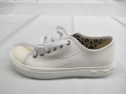 Salvatore Ferragamo Canvas/Gancini Motif Sneakers