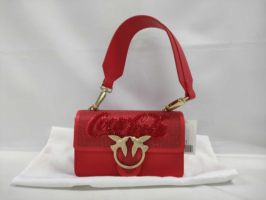 Pinko Bag Red Stone Shoulder Bag