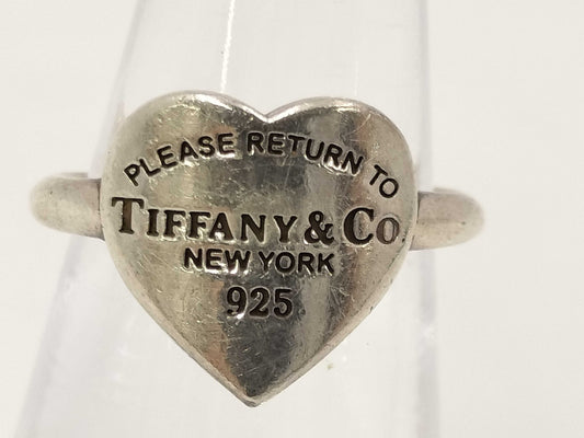 Tiffany & Co. SV925 Return to Tiffany Heart Tag / 2.86g Ring