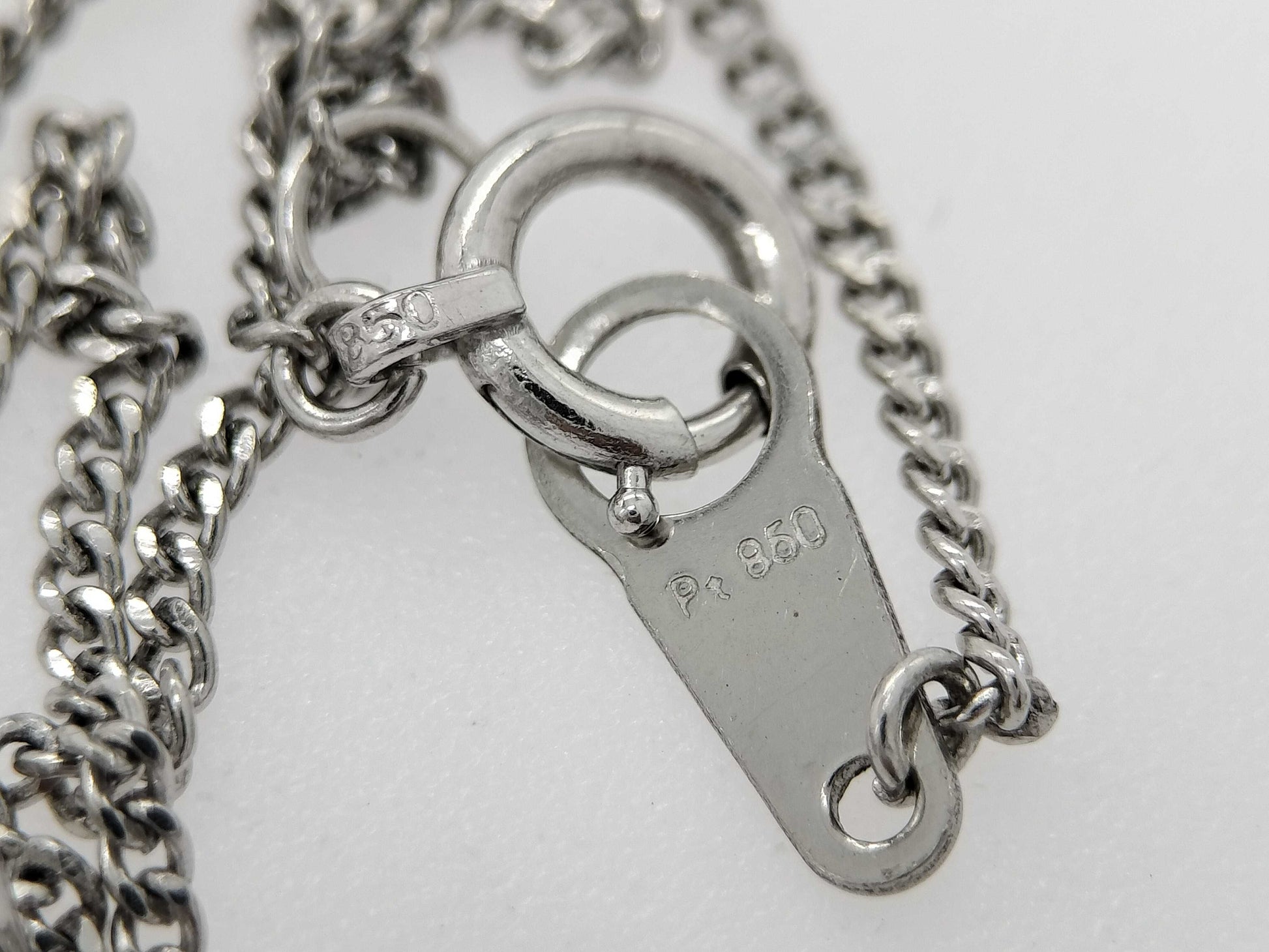 D0.31ct Pt900/850 3.8g Necklace 
