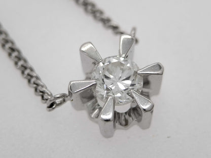 D0.31ct Pt900/850 3.8g Necklace 
