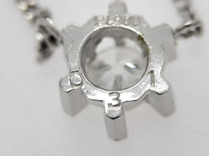 D0.31ct Pt900/850 3.8g Necklace 