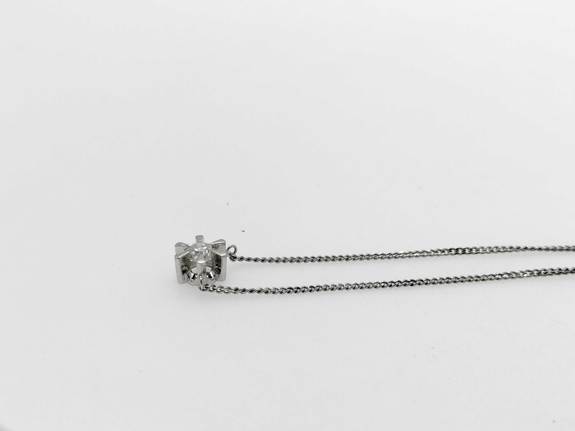 D0.31ct Pt900/850 3.8g Necklace 