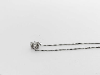 D0.31ct Pt900/850 3.8g Necklace 