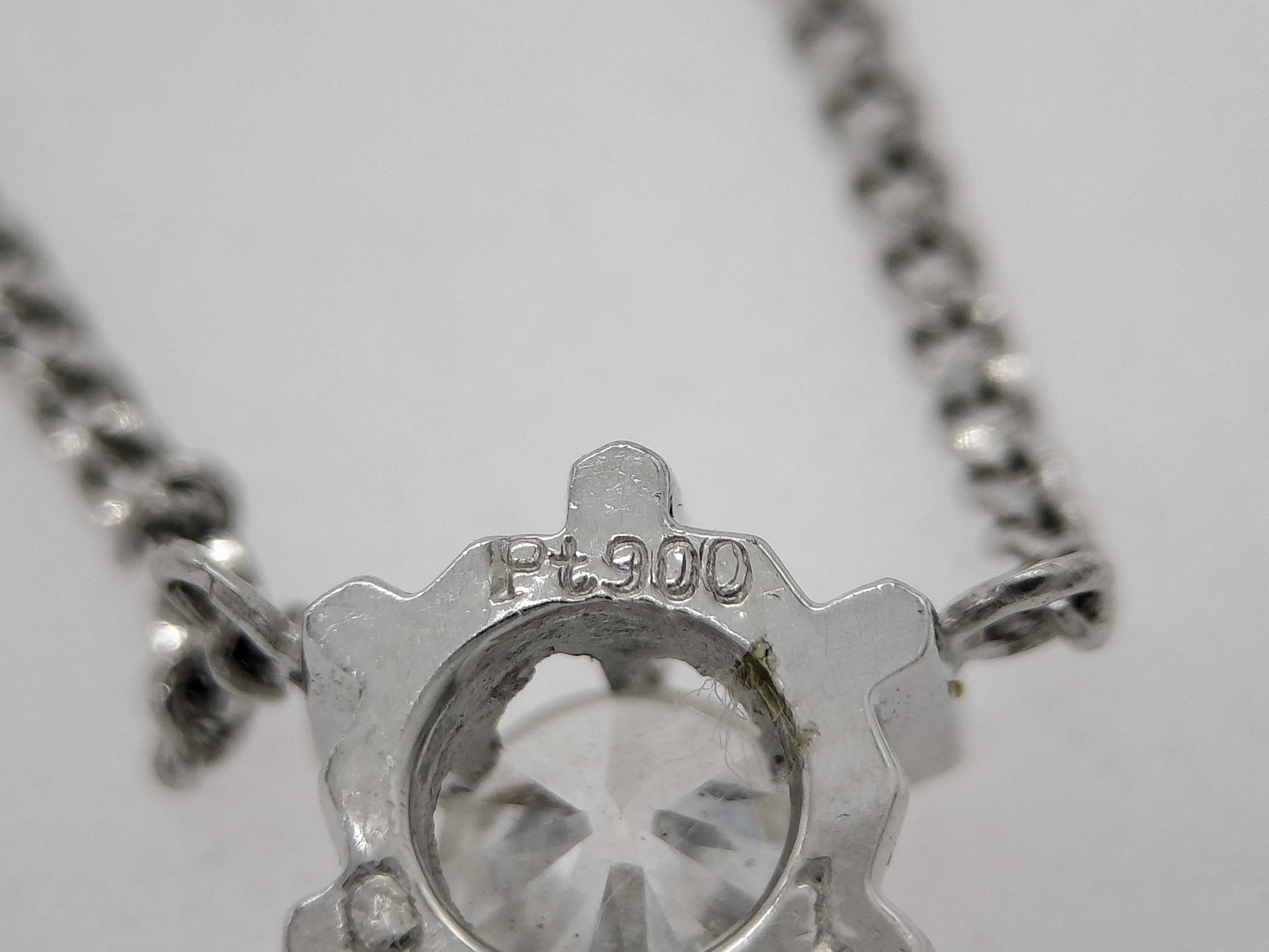 D0.31ct Pt900/850 3.8g Necklace 