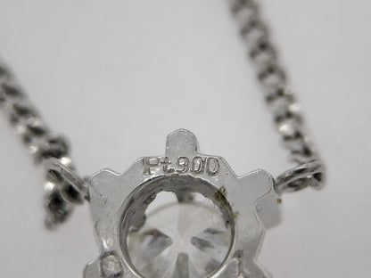 D0.31ct Pt900/850 3.8g Necklace 