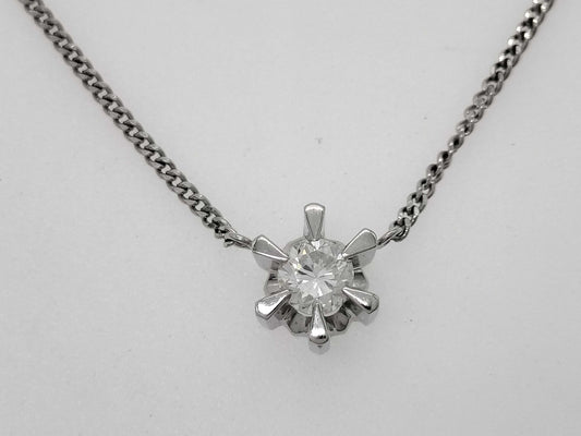 D0.31ct Pt900/850 3.8g Necklace 