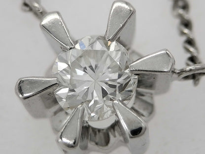 D0.31ct Pt900/850 3.8g Necklace 