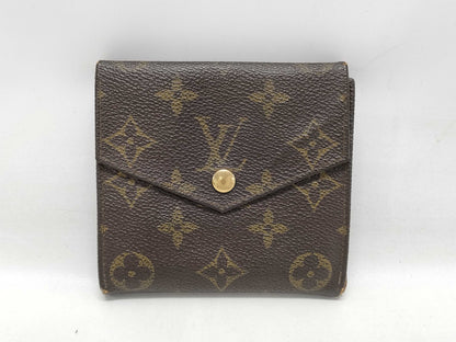 LOUIS VUITTON Monogram Porte Monnaie Bi-E Carte Credit Wallet