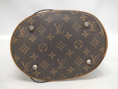 LOUIS VUITTON Monogram Bucket PM Tote Bag