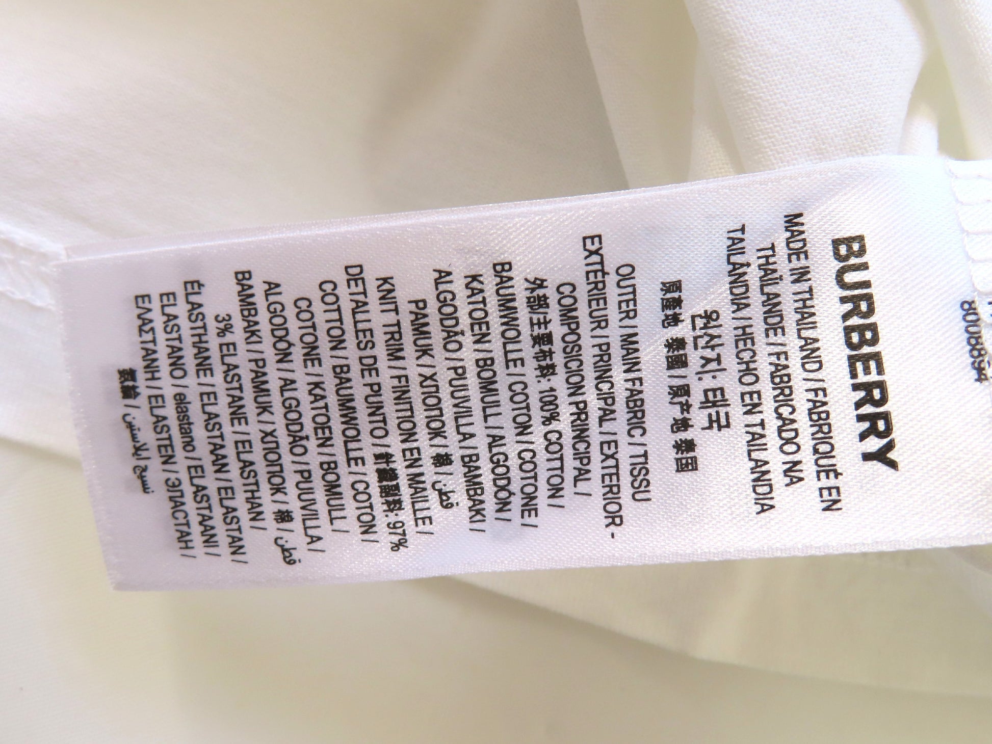 BURBERRY T-shirt logo white top