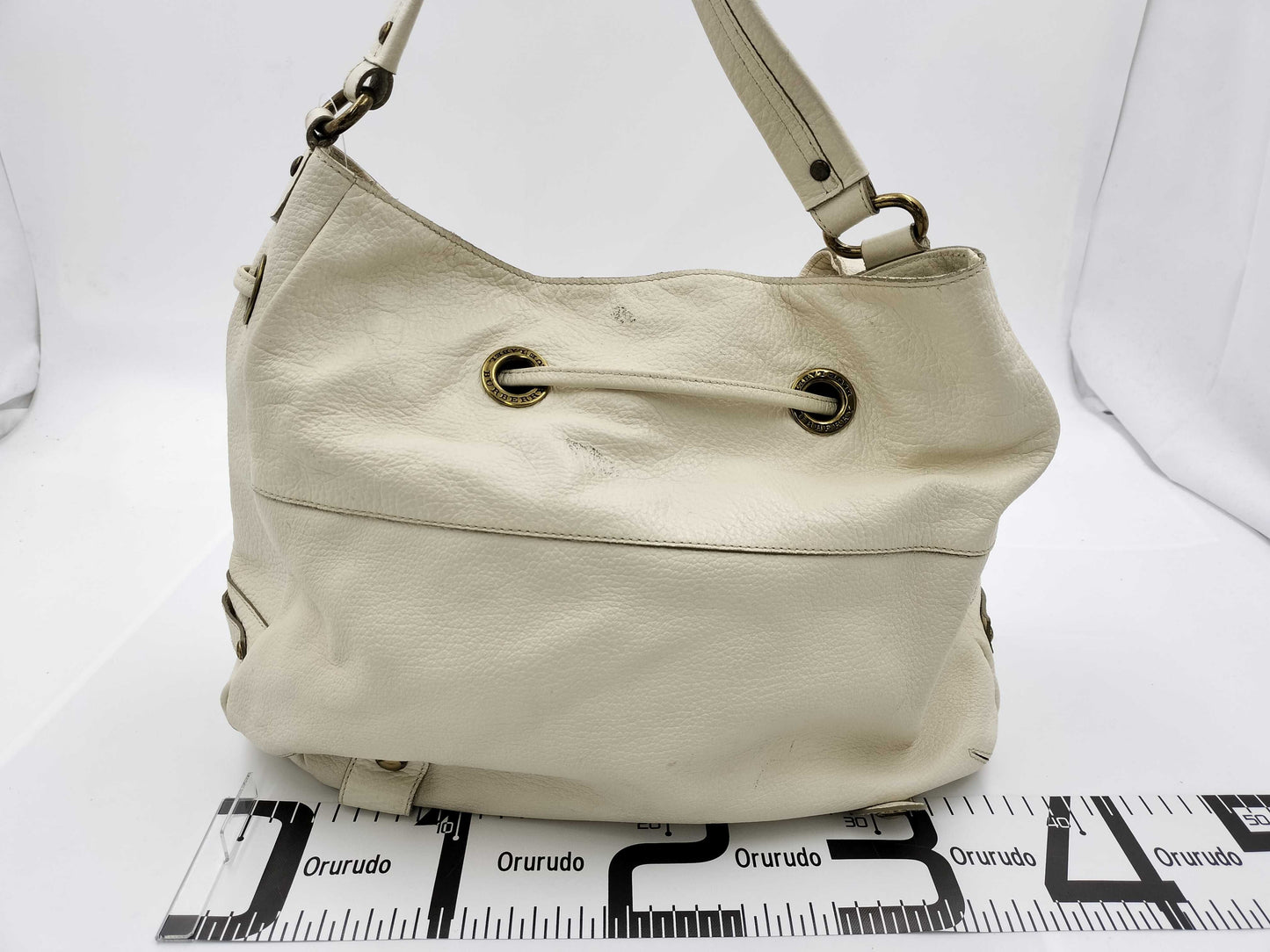 BURBERRY ZA411-020-02 Leather One-Shoulder Bag Handbag