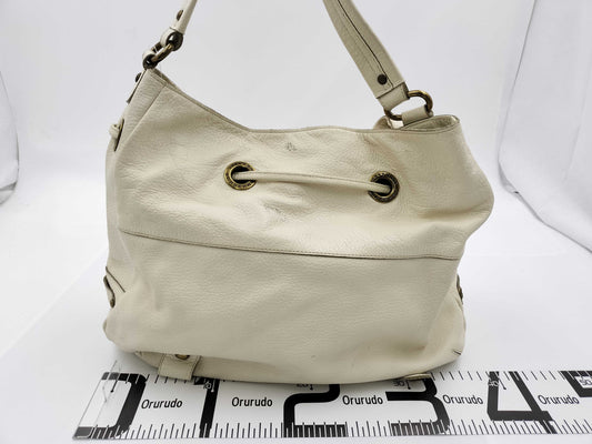 BURBERRY ZA411-020-02 Leather One-Shoulder Bag Handbag
