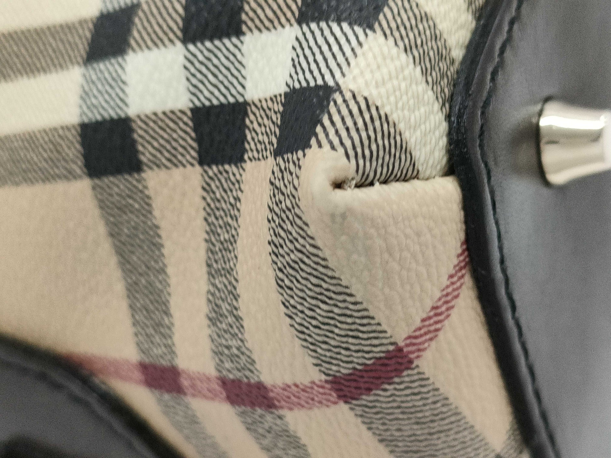 BURBERRY Nova Check Bowling Bag Handbag
