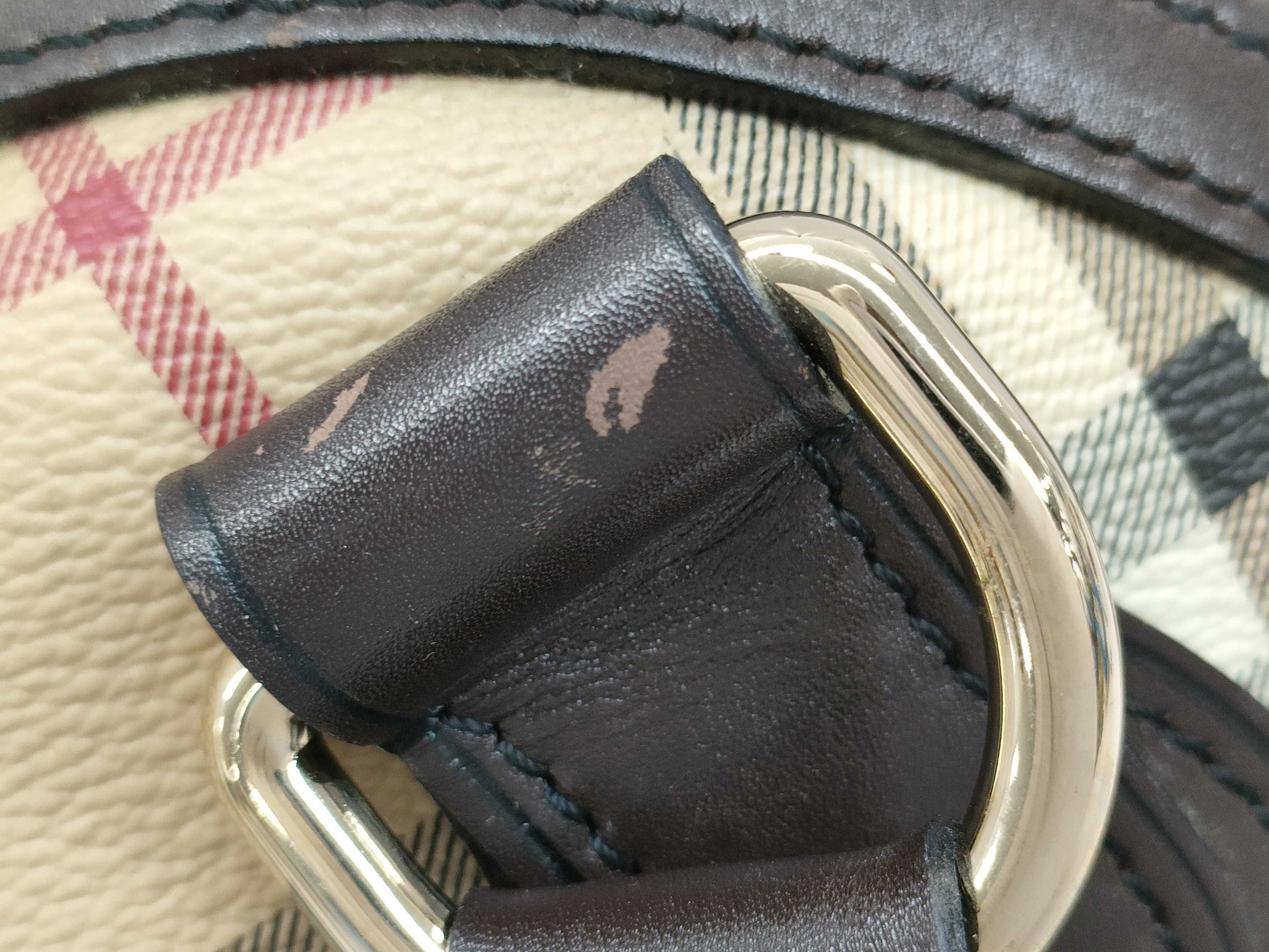 BURBERRY Nova Check Bowling Bag Handbag