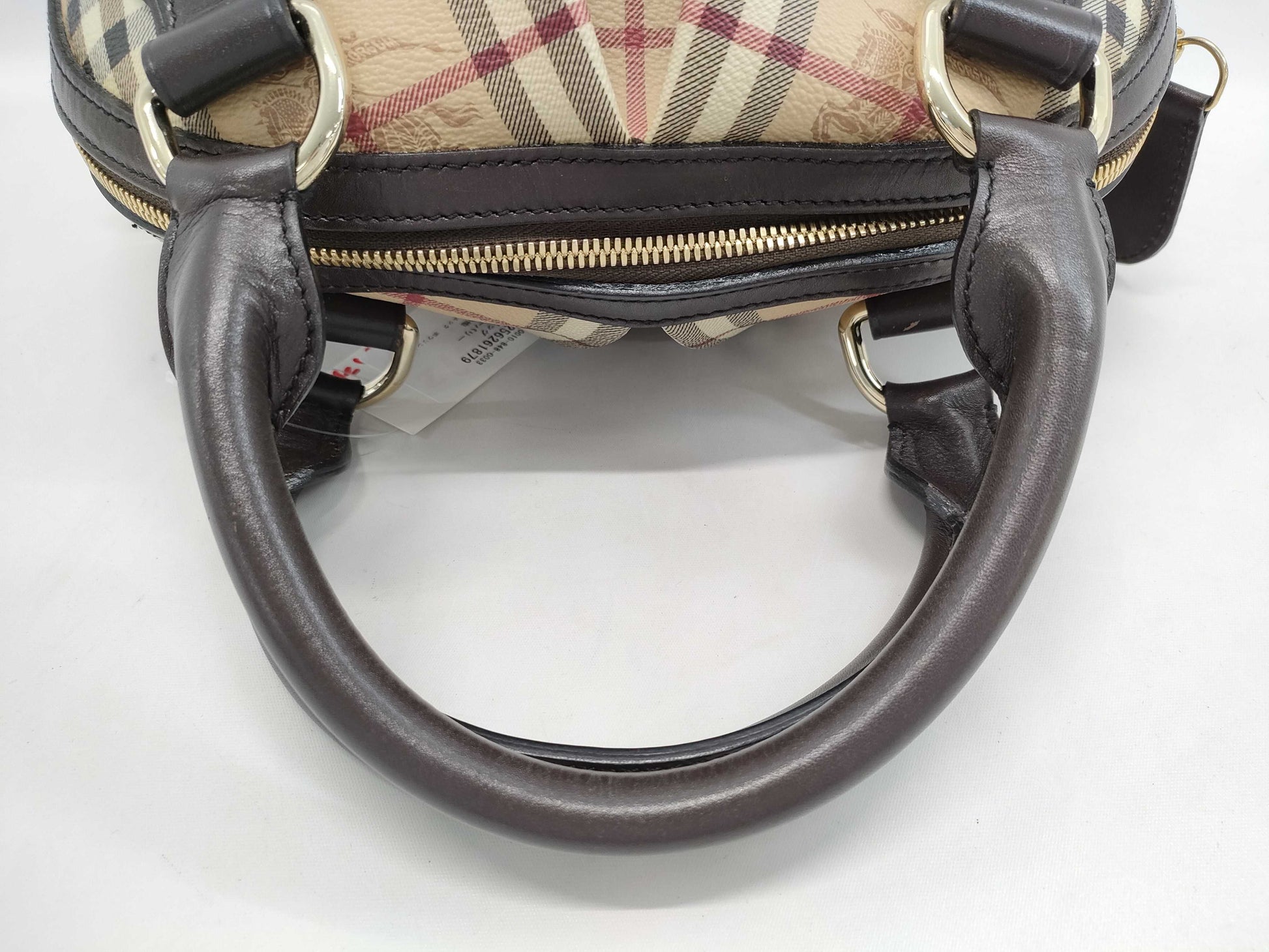 BURBERRY Nova Check Bowling Bag Handbag