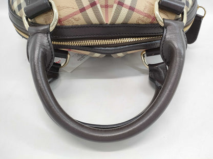 BURBERRY Nova Check Bowling Bag Handbag