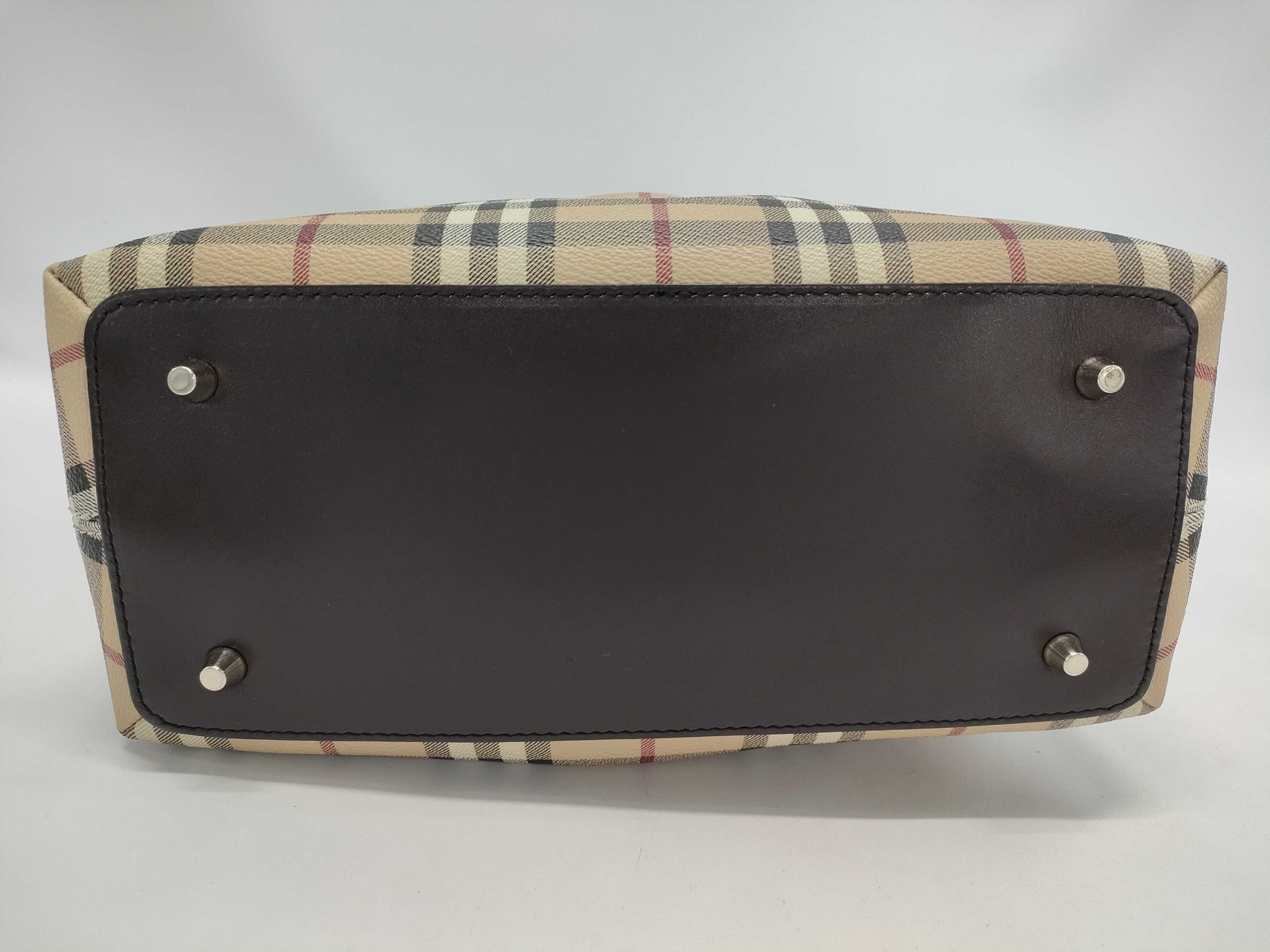 BURBERRY Nova Check Bowling Bag Handbag