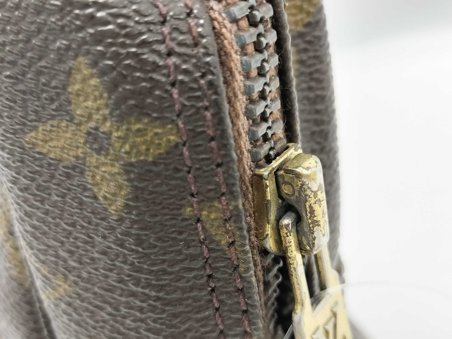 LOUIS VUITTON Monogram True Towel Second Bag with Broken Zipper