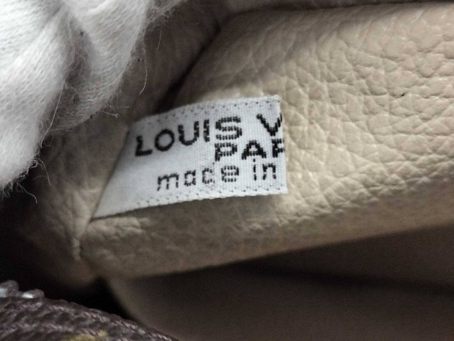 LOUIS VUITTON Monogram True Towel Second Bag with Broken Zipper