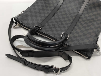 LOUIS VUITTON Damier Graphite N40000 Anton Handbag