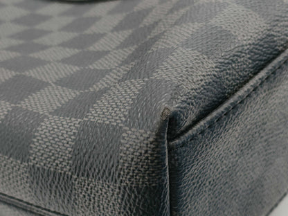 LOUIS VUITTON Damier Graphite N40000 Anton Handbag