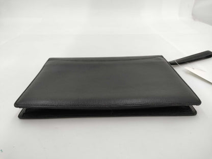 LOEWE Leather Anagram Clutch Bag Black Clutch Bag