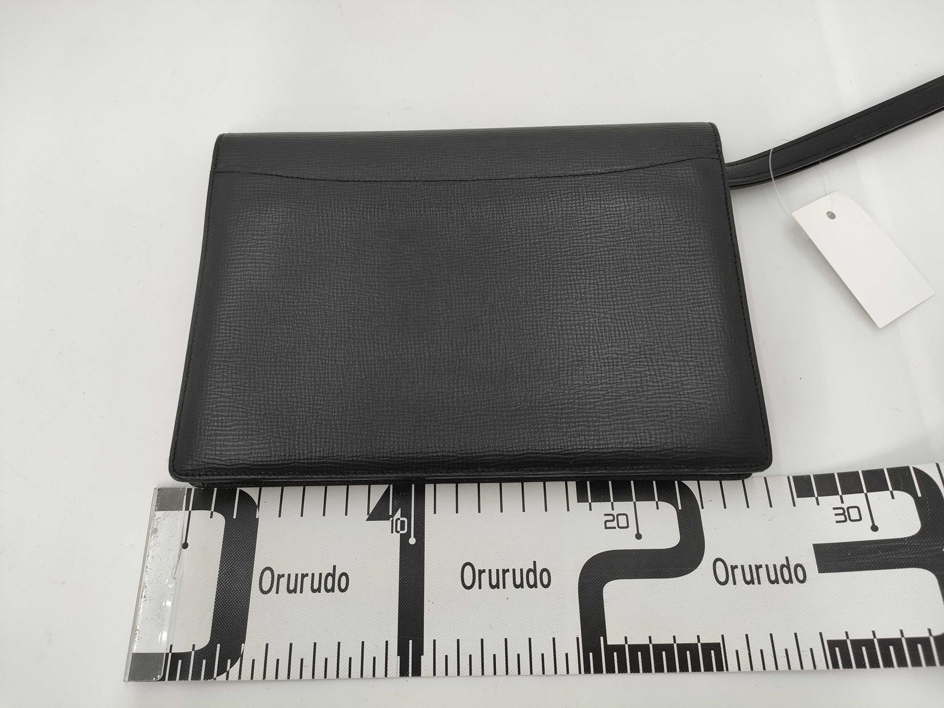 LOEWE Leather Anagram Clutch Bag Black Clutch Bag