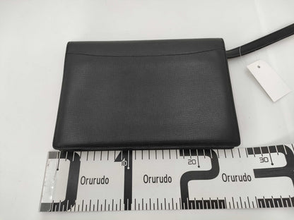 LOEWE Leather Anagram Clutch Bag Black Clutch Bag