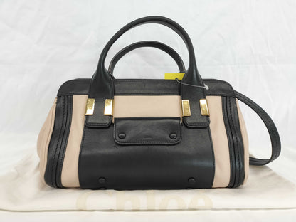 Chloe Alice Two-tone 2-Way Handbag Shoulder Bag Handbag