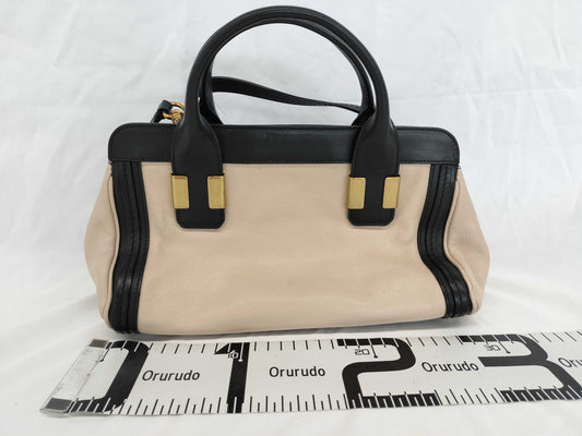 Chloe Alice Two-tone 2-Way Handbag Shoulder Bag Handbag