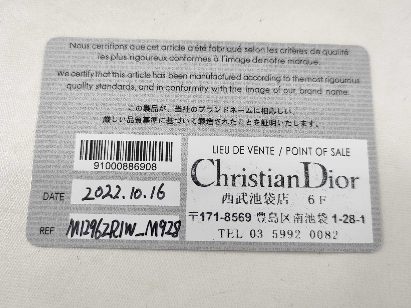 Dior Trotter Medium Tote Bag