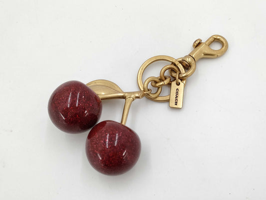 COACH Cherry Bag Charm Key Case/Key Holder