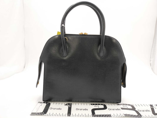Salvatore Ferragamo All Leather Handbag with Gancini Charm
