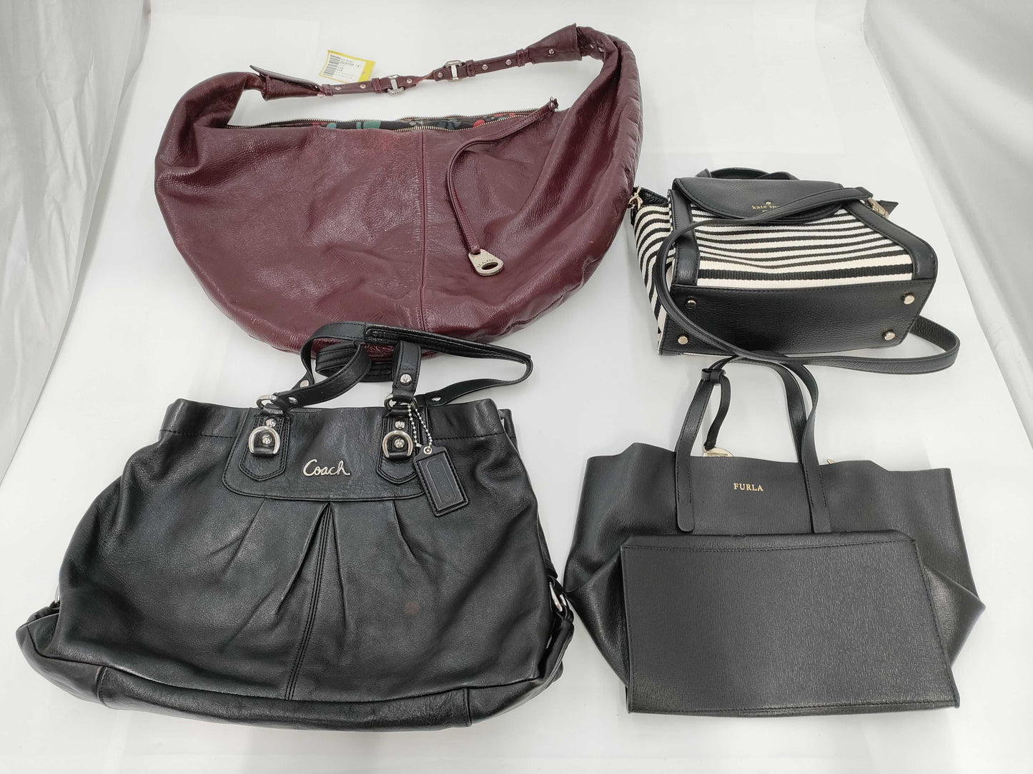 Coach, Marc Jacobs, Furla, Kate Spade 4-piece handbag set