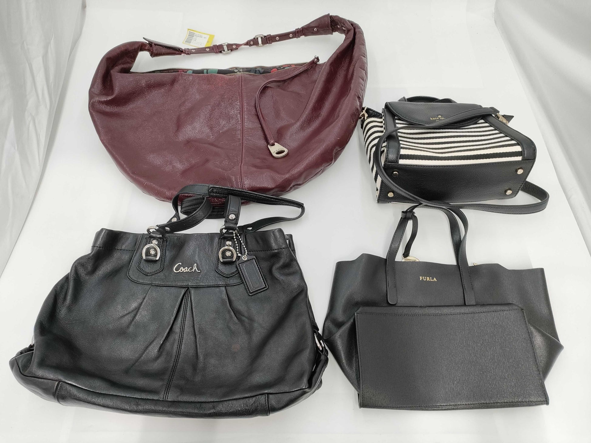 Coach, Marc Jacobs, Furla, Kate Spade 4-piece handbag set