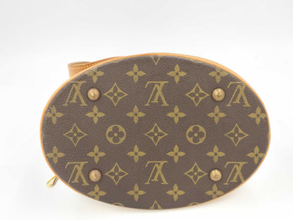 LOUIS VUITTON Monogram M42238 Petit Bucket Tote Bag