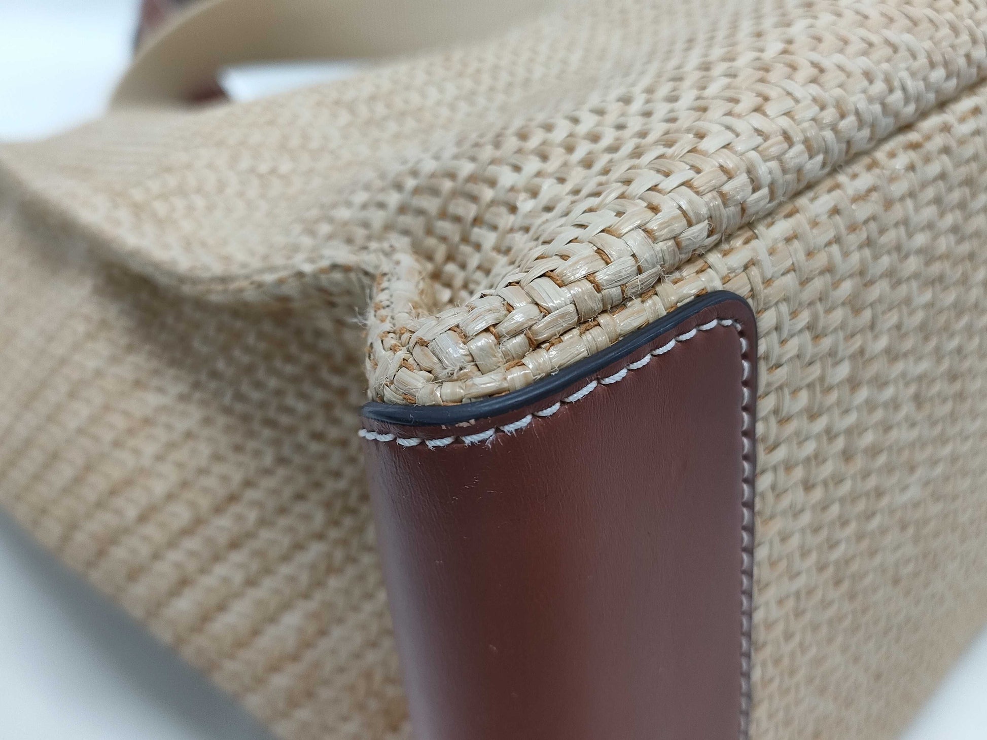 Cole Haan Straw Tote 2-Way Shoulder Bag